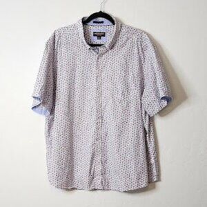Johnston & Murphy Men's Short Sleeve Button-down Shirt Size XXL